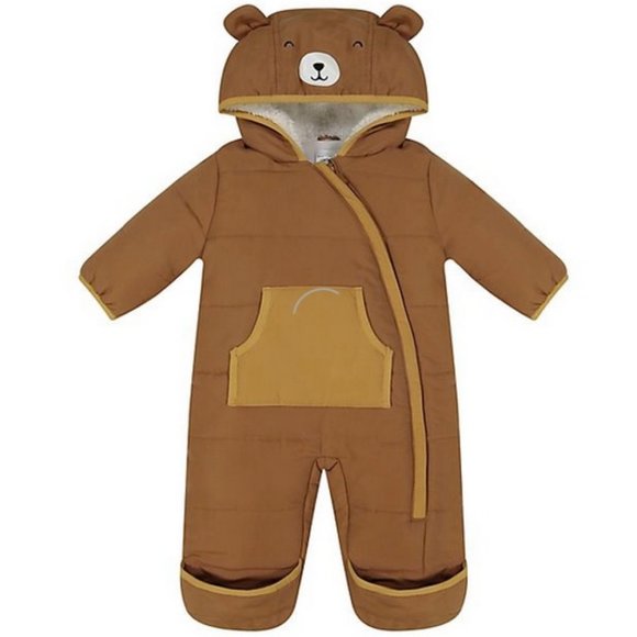 NWT 6-9 m 6m 9m teddy bear carters Ears snowsuit pram coat jacket puffer bunting